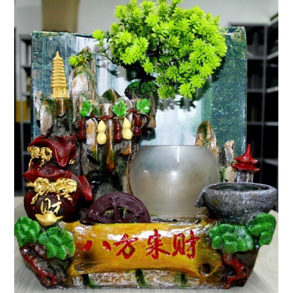 Fonte Agua Decorativa Cascata Artificial Relaxante