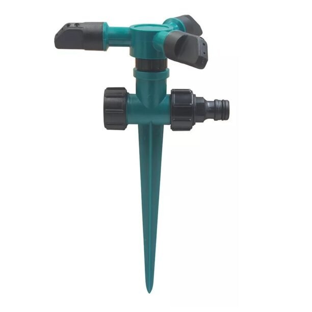 Aspersor 3 Saida Com Suporte Irrigador Giratório Jato