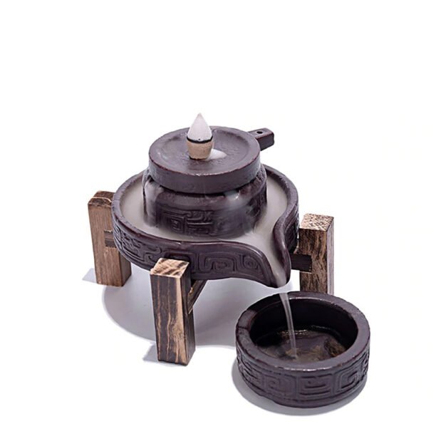 Incensário Cascata Refluxo Decorativo Incenso Fortuna