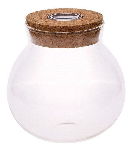 Vaso De Vidro Com Led Decorativo Mini Cenário Diy