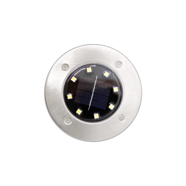 Luminária Solar Spot Jardim 8 Leds Espeto Grama