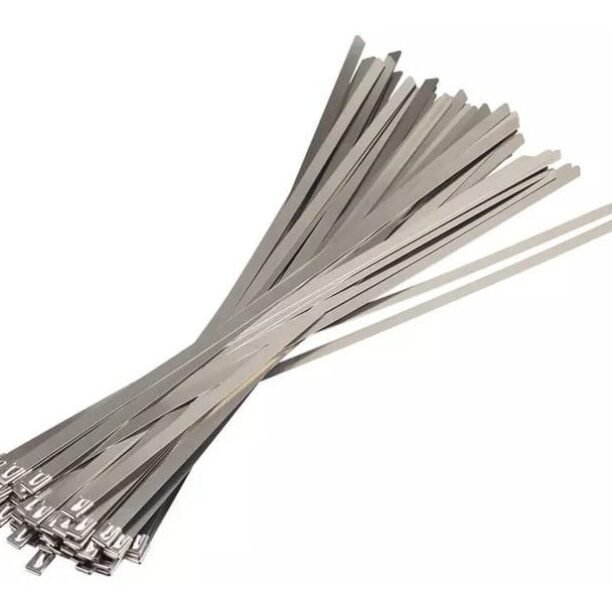 Kit 10x Abraçadeiras Lacre Cabo Aço Inox 5mmx500mm