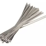 Kit 10x Abraçadeiras Lacre Cabo Aço Inox 5mmx100mm