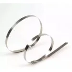 Kit 10x Abraçadeiras Lacre Cabo Aço Inox 8mmx300mm