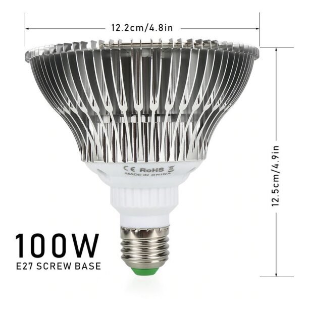 Lâmpada Led Grow 100w Full Spectro Vegetação Floração