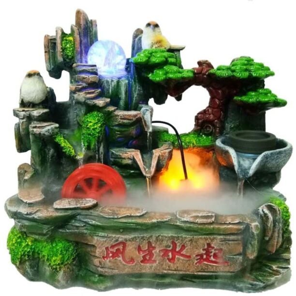 Fonte Agua Decorativa Cascata Artificial Relaxante