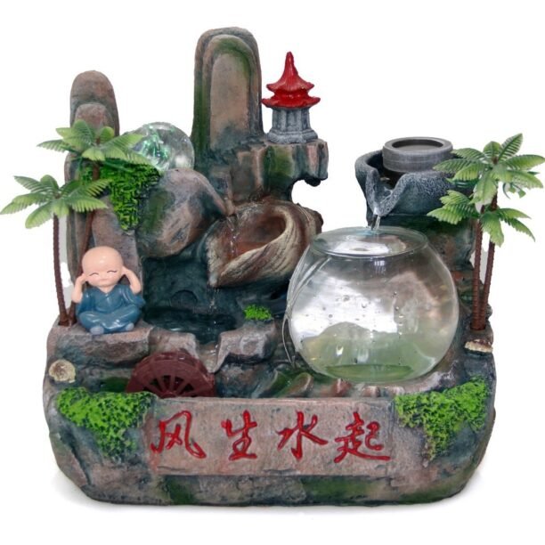 Fonte Agua Decorativa Cascata Artificial Relaxante