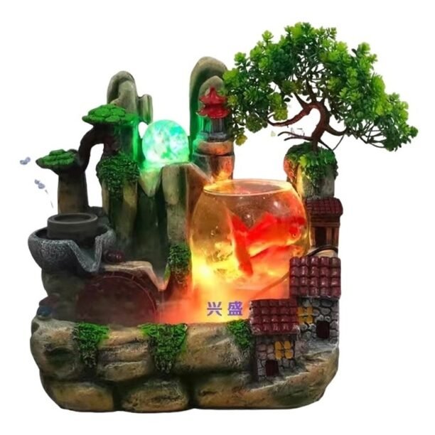 Fonte Agua Decorativa Cascata Artificial Relaxante