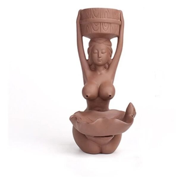 Incensário Mulher Fumaça Cascata Yoga Zen Esoterico