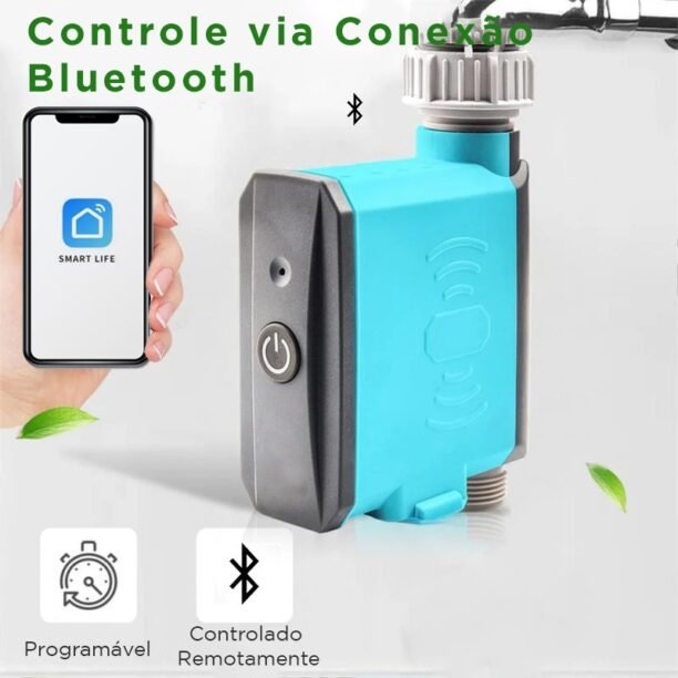 Irrigador Automático Temporizador Inteligente Horta Jardins