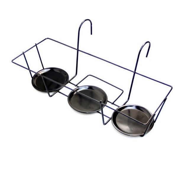 Suporte Triplo Cesto De Parede Para Vasos Flores