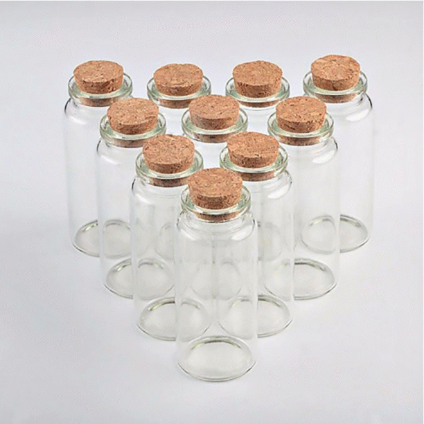 Mini Garrafa Vidro com Rolha 32X70 MM 25ML