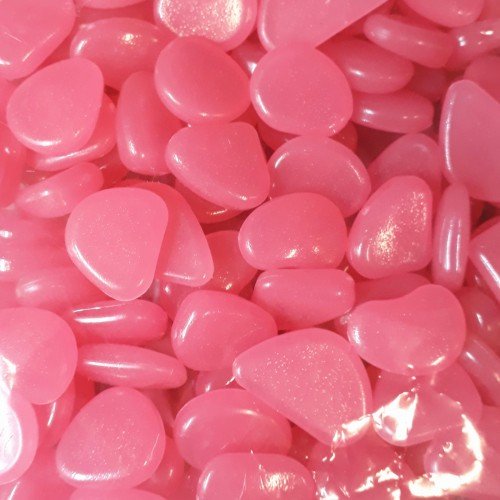 Pedras Luminosas Para Decoração - Rosa Pink