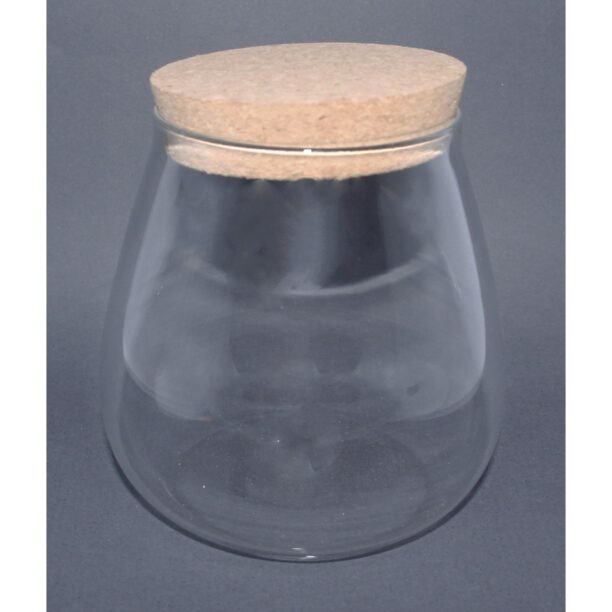 Frasco de Vidro C/ Rolha Gota MD 12x13cm