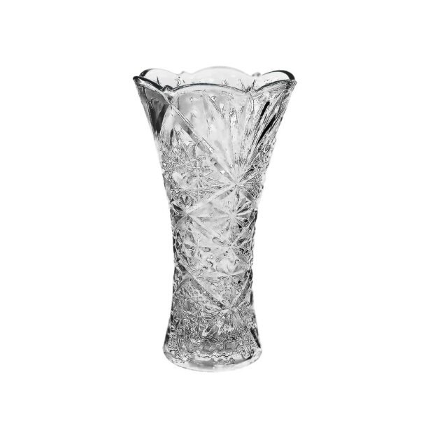 Vaso De Vidro Alto Relevo Decoração Ambientes Flores