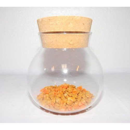 Vaso De Vidro Com Rolha Terrário Decor Armazenamento