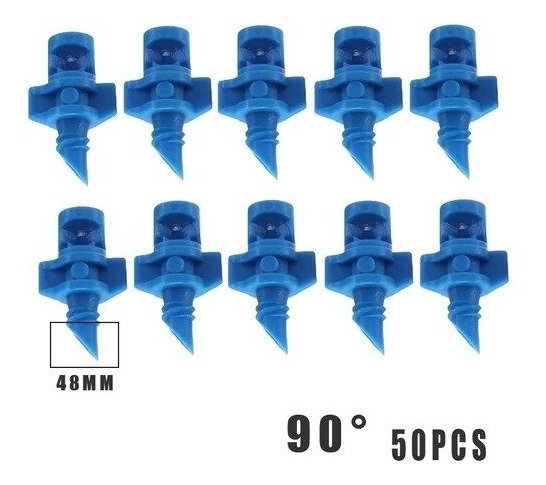 50 Micro Aspersor Spray Jet Estático Irrigação De 90°