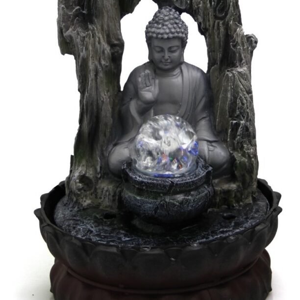Fonte Cascata Água Relaxante Mesa Buda Com Bomba