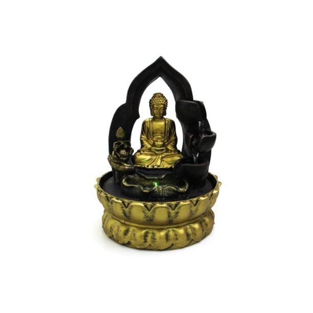 Fonte Cascata Água Relaxante Buda Com Bomba