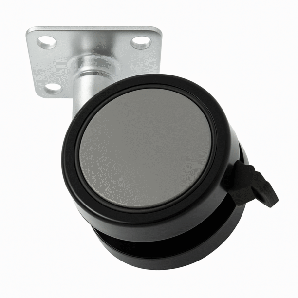 Rodízio Giratório 62MM S/parafuso C/ Freio CZ Poliuretano e Aço