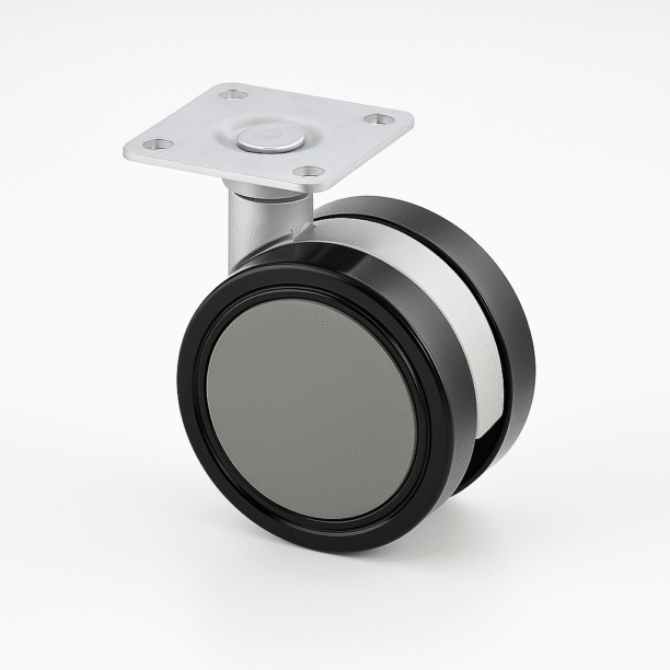 Rodízio Giratório S/parafuso Poliuretano e Aço  62MM S/ Freio CZ