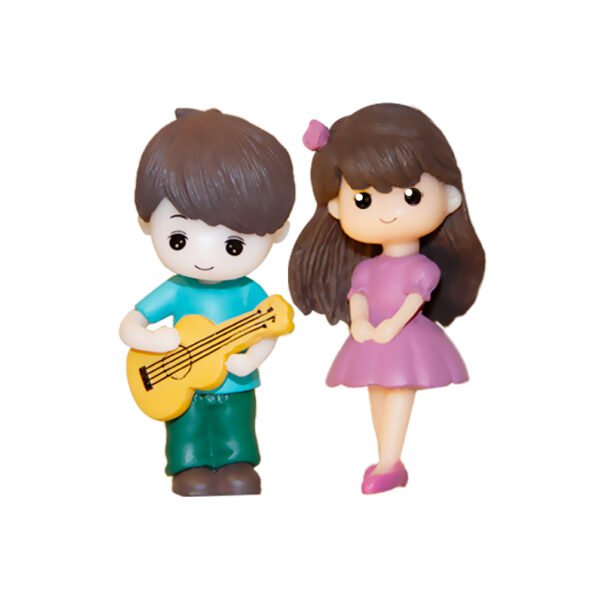 Miniatura Casal Namorados Bonsai Terrario Vaso Jardim