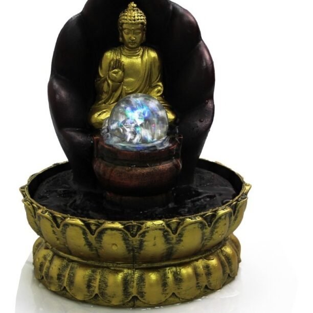 Fonte Cascata Água Relaxante Buda Com Bomba 294901